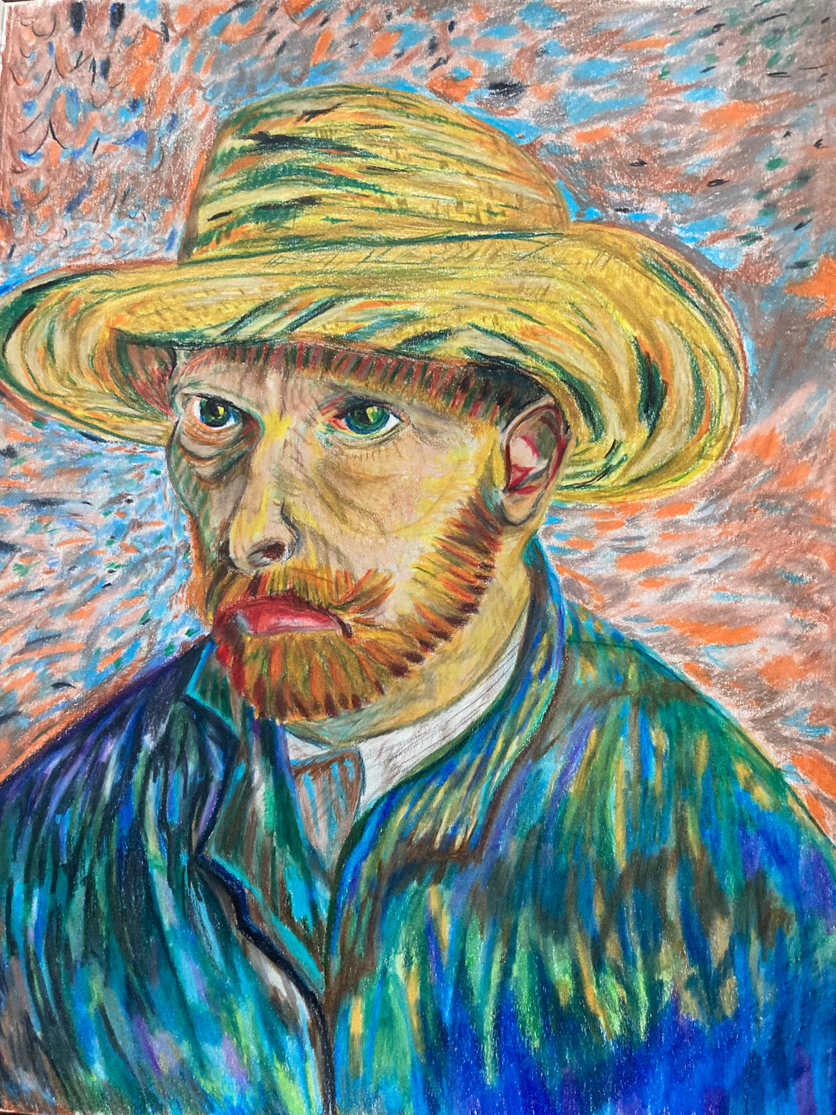 Master Copy Van Gogh Self Portrait by Lukas Thompson