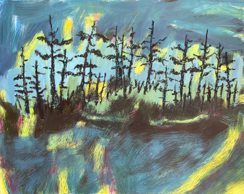 Pines at Dusk by Judy Gohringer