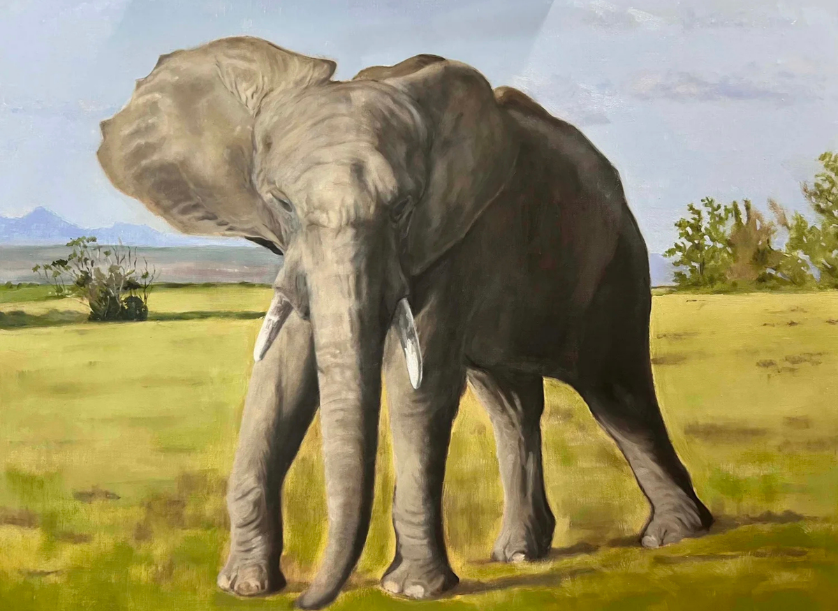 Elephant-tude by Suzi Zefting-Kuhn