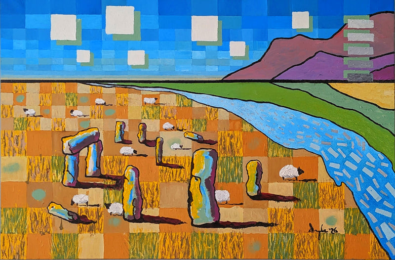 Prime Flock, Standing Stones No. 5 by Douglas Black
