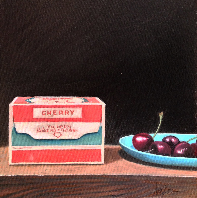 Box, Cherries, Dish by Amy Wheeler
