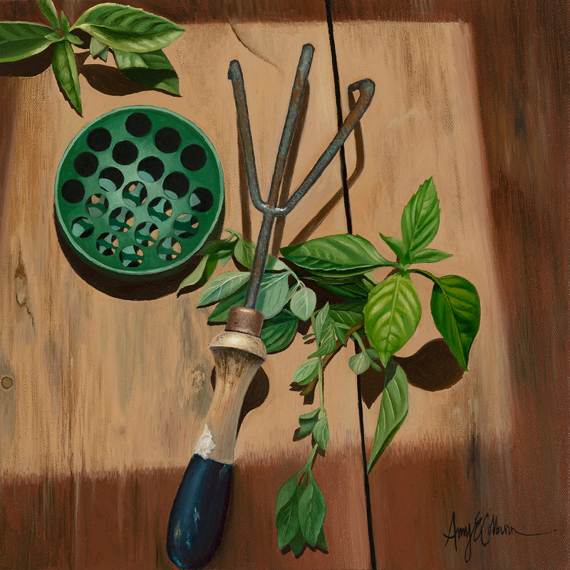 Flower frog, Garden tool, Herbs by Amy Wheeler