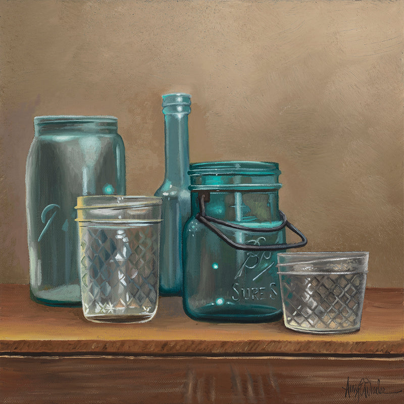 Four Jars and a Bottle by Amy Wheeler