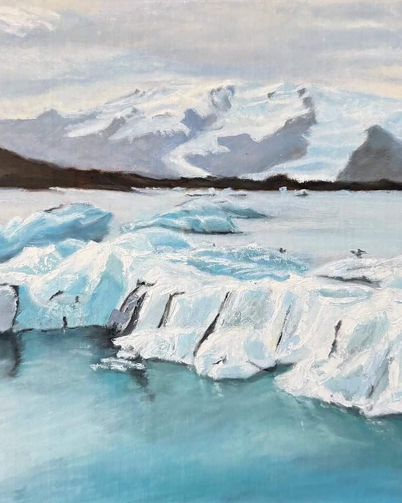 Stepping Stones to Jökularsarlon by Suzi Zefting-Kuhn