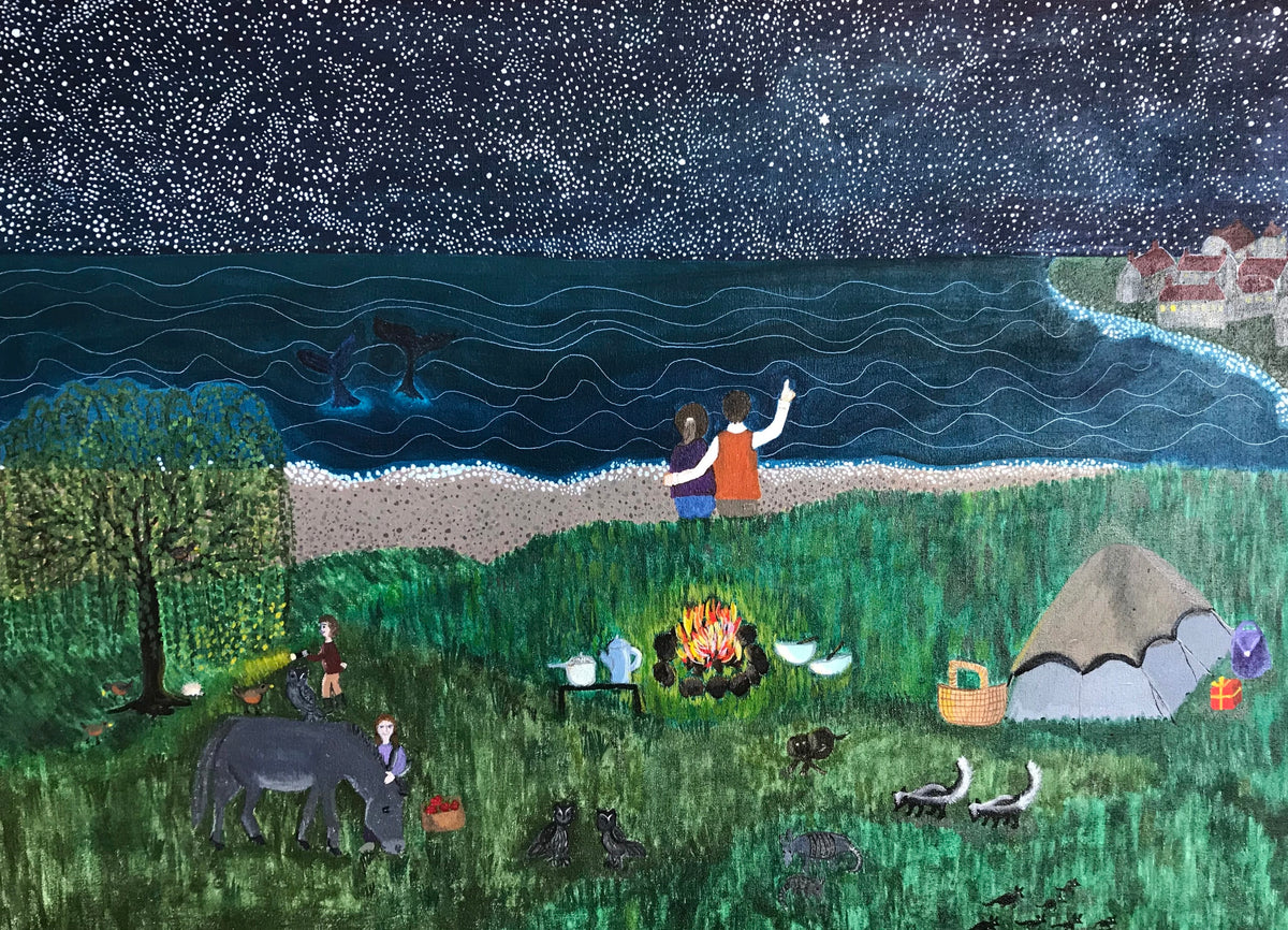 What's under a starry sky by Sabina Puppo