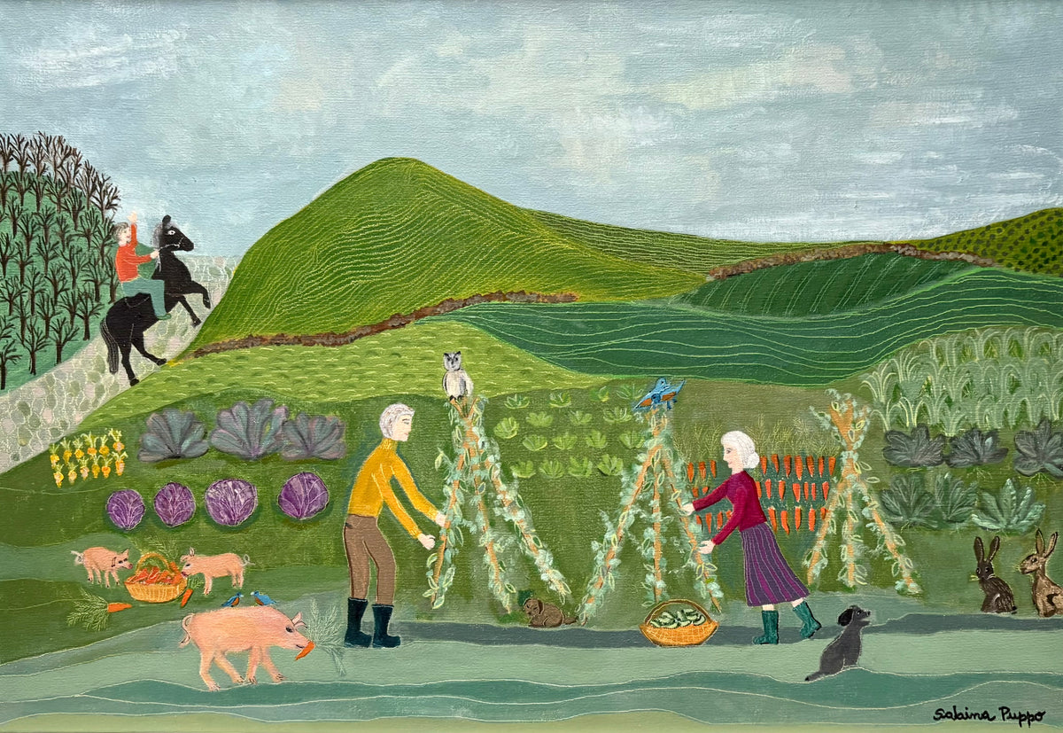 Harvesting broad beans by Sabina Puppo