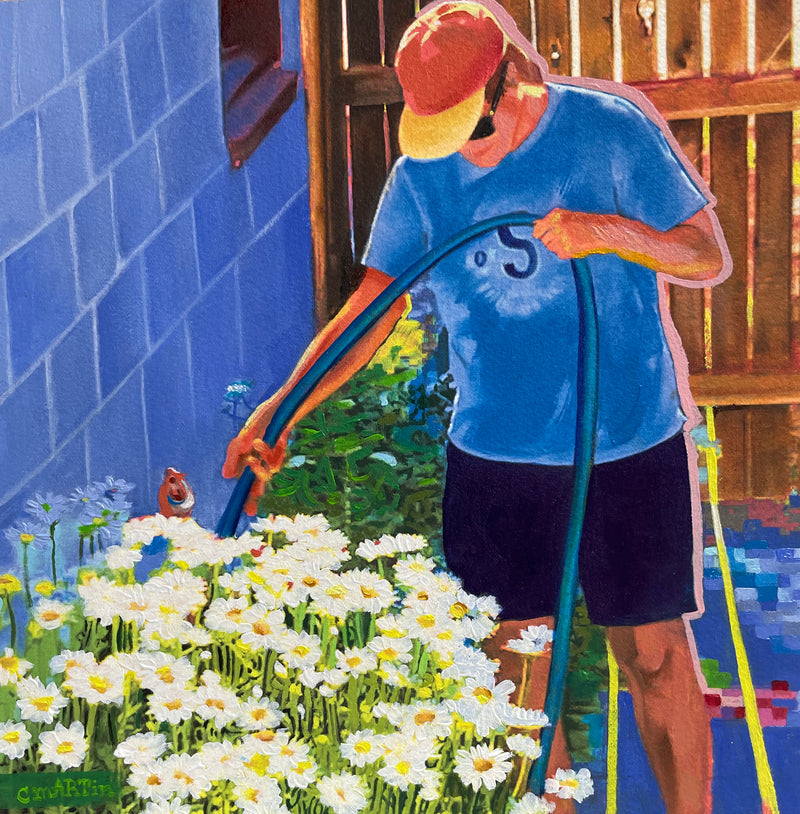 Electric Backyard: Daisies by Carrie Martin