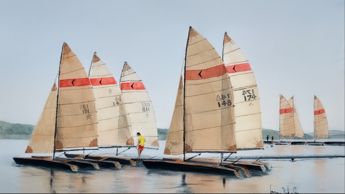 Sharks Waiting for the Afternoon Wind by Laurence E. Keefe