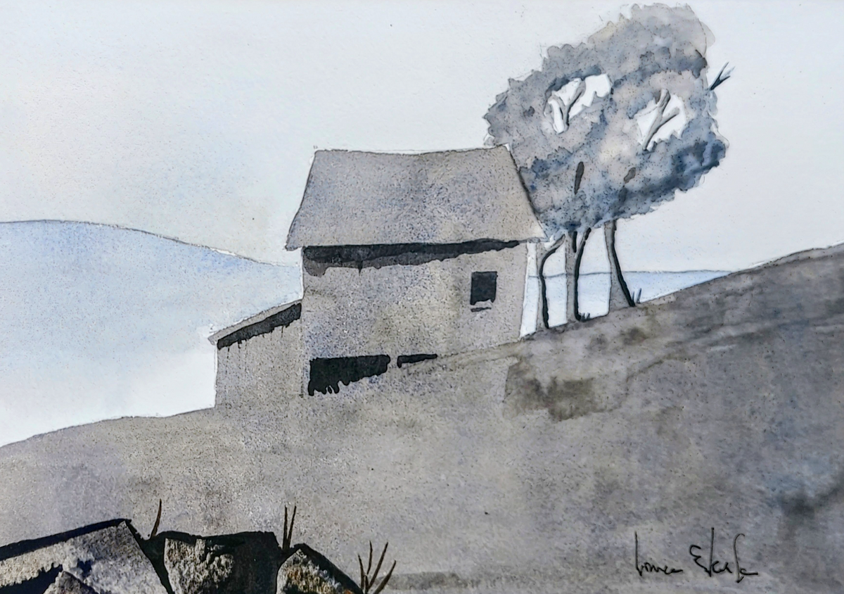 Hillside Barn by Laurence E. Keefe